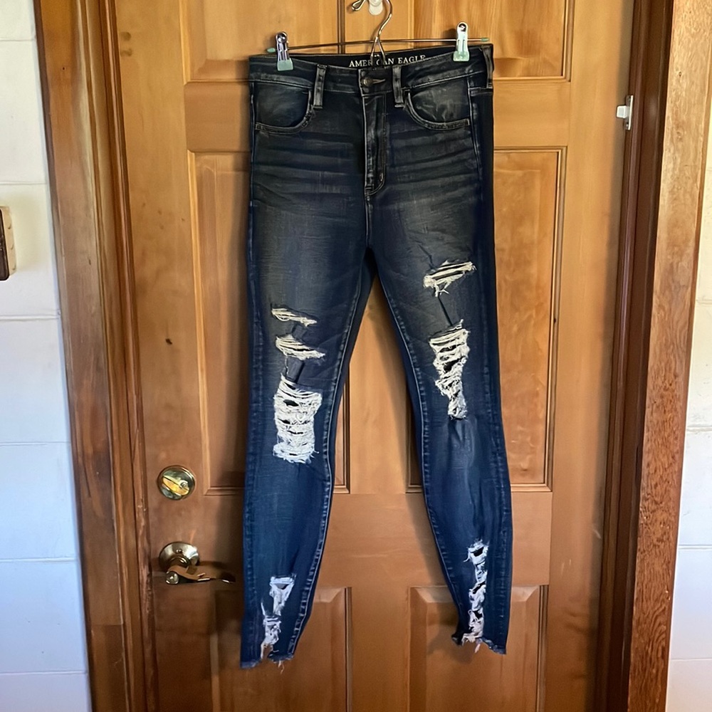 American eagle super high rise jegging size 8